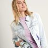 Marc Cain Collections Marc Cain Denim Jacket Floral Print Hot