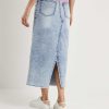 Luisa Cerano Luisa Cerano Denim Skirt With Split Wholesale