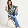 BEONE (FSA) Beone Blouse Flower Paisley New