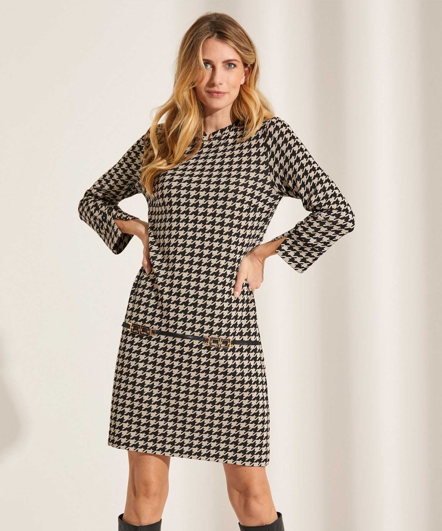 Ana Alcazar Ana Alcazar Dress Pied-De-Poule Clearance