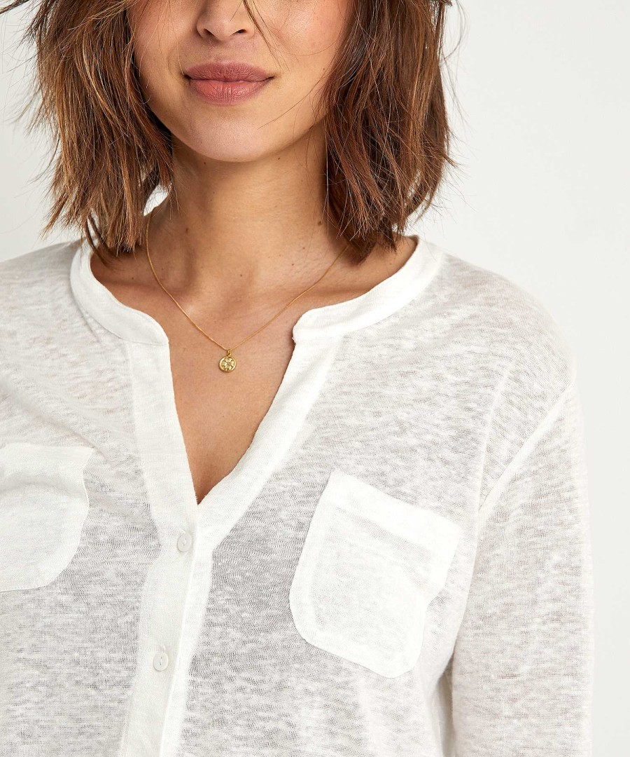 GIULIA E TU Giulia E Tu Linen Blouse Shirt New