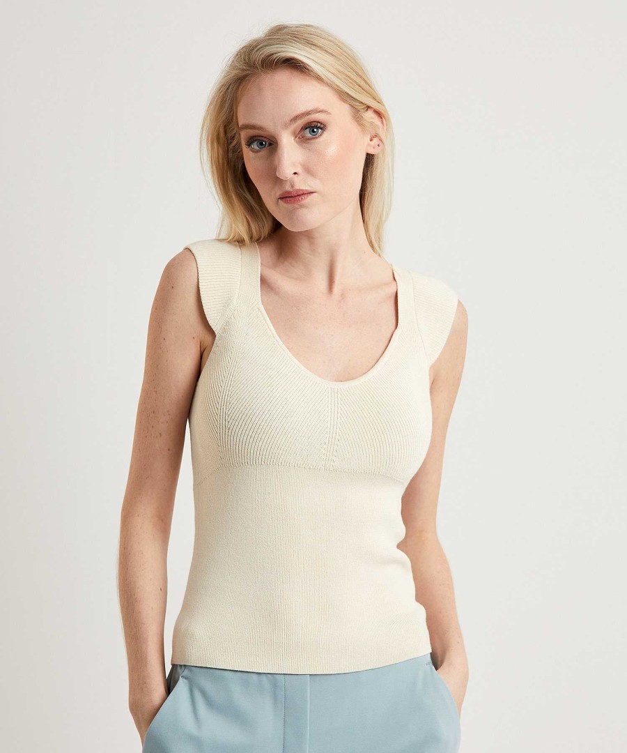 Caroline Biss Caroline Biss Sweater Cap Sleeve Online