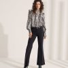 Jane Lushka Jane Lushka Silky Blouse Graphic Print Kim New