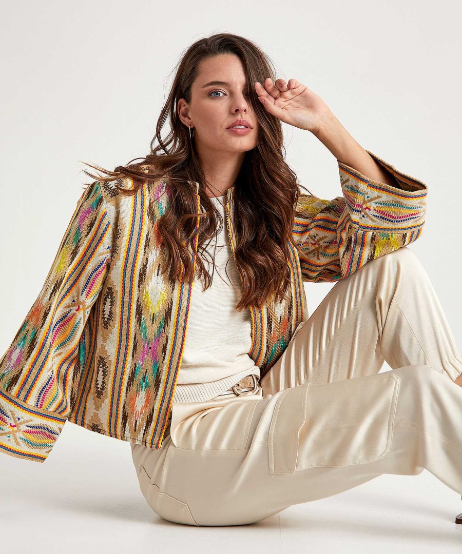 Summum Summum Reversible Kimono Jacket Ikat Online