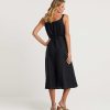 KYRA Kyra Linen Dress Spaghetti Straps Lennie Clearance